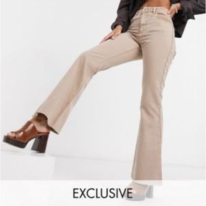 Reclaimed Vintage Inspired ‘99 Flare Jean in Washed Sand